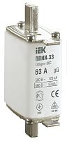 Вставка плавкая предохранителя IEK ППНИ-33 габарит 00С 63А картинка